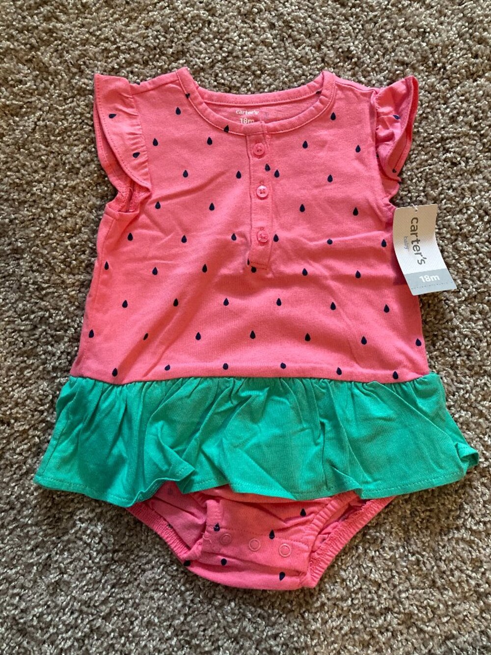 Carters Watermelon Onesie Size 18mo